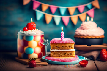 Free photo happy birthday background wallpaper