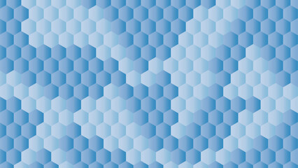Abstract geometric hexagon blue background. Computer digital drawing. Blue background. triangle tunnel. Modern Abstract vector illustration. Poster, wallpaper, Landing page. hexagon.