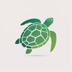 Sea Turtle Logo, Generative AI