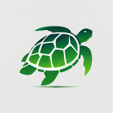 Sea Turtle Logo, Generative AI