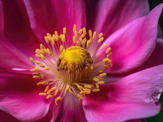close up of pink flower, generative AI