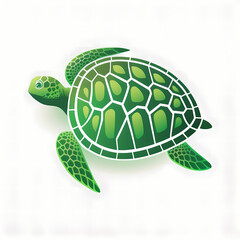 Sea Turtle Logo, Generative AI