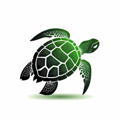 Sea Turtle Logo, Generative AI