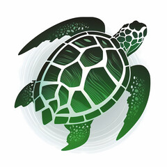 Obraz premium Sea Turtle Logo, Generative AI