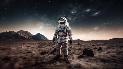 astronaut in the desert, generative AI