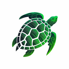 Sea Turtle Logo, Generative AI