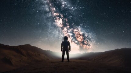 astronaut in the desert, generative AI