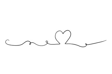 A heart written in one line. Good for any project.