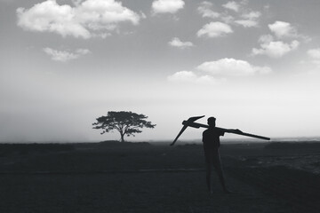 Fototapeta premium A farmer is a person engaged in agriculture, producing crops for food or raw materials. Unfortunately, most of the farmers in our country are poor.