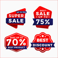 Set of labels discount collection