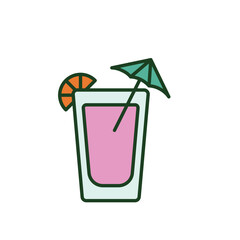 cocktail with umbrella