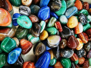 agate mineral collection texture