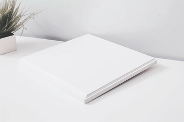 generative ai illustration of Magazine Brochure White Blank Mockup