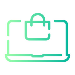 online shop gradient icon