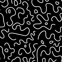 Crooked seamless pattern. Trendy abstract pieces. Hand drawn modern design for card, print on clothes. Texture perfect for textile prints, kids design.