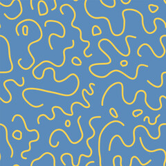 Crooked seamless pattern. Trendy abstract pieces. Hand drawn modern design for card, print on clothes. Texture perfect for textile prints, kids design.