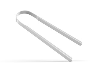 Blank Tongue Scraper Template, 3d render illustration.