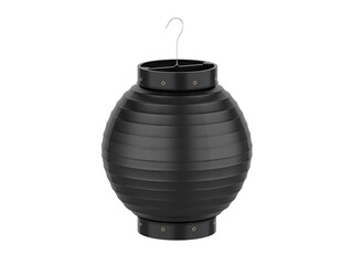 Blank Traditional Japanese Style Hanging Paper Lantern Lamps Template, 3d render illustration.
