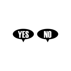 Yes and no buttons  with transparent background