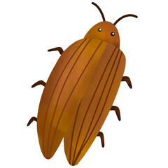 a vector of cockroach in watercolor