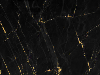 Black and gold marble luxury wall texture with shiny golden line pattern abstract background design for a cover book or wallpaper and banner website.	
