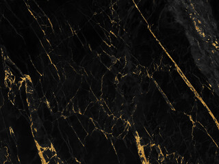 Black and gold marble luxury wall texture with shiny golden line pattern abstract background design for a cover book or wallpaper and banner website.	
