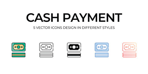 Cash Payment icon. Suitable for Web Page, Mobile App, UI, UX and GUI design.