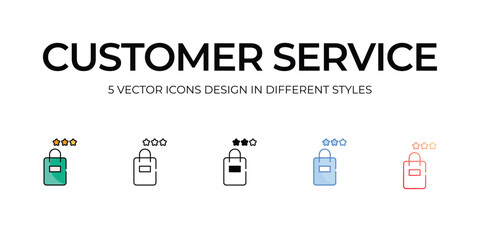 Customer Service icon. Suitable for Web Page, Mobile App, UI, UX and GUI design.