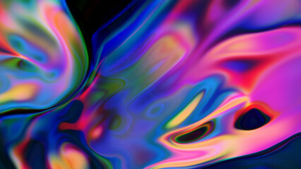 abstract holographic liquid background with tints effect