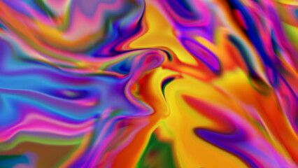 Fototapeta na wymiar abstract colourful holographic liquid background