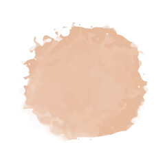 Colorful watercolor brush isolate on white, PNG.