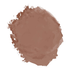 Colorful watercolor brush isolate on white, PNG.