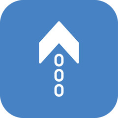 Arrow Up icon vector stock.