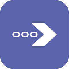 Arrow Right icon vector stock.