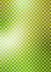 格子柄文様　グリーンの背景イラスト