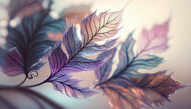 abstract leaves background