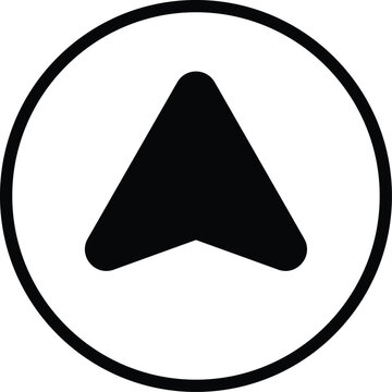 Arrow Up icon vector stock.