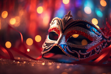 venetian carnival mask, Generative AI