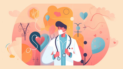 Obraz premium They work tirelessly to improve healthcare outcomes through innovation and research. Generative AI