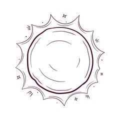 hand drawn sun vector illustration