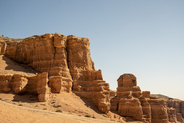 Grand Canyon in the steppes of Central Asia. Charyn Canyon