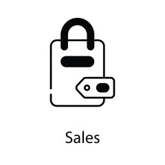 Sales icon. Suitable for Web Page, Mobile App, UI, UX and GUI design.