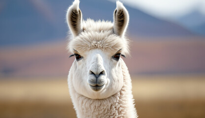 Fototapeta premium Llama Selfie