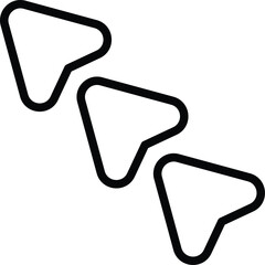 Arrow Up icon vector stock.