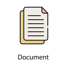 Document  icon. Suitable for Web Page, Mobile App, UI, UX and GUI design.