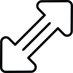 Up Down icon vector stock.