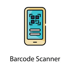 Barcode Scanner icon. Suitable for Web Page, Mobile App, UI, UX and GUI design.