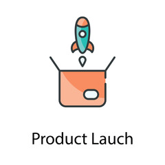 Product Lauch icon. Suitable for Web Page, Mobile App, UI, UX and GUI design.