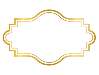 Decorative frames banner label collection png transparent background transform Your designs with gold frame