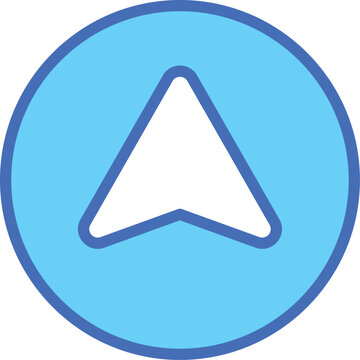 Arrow Up icon vector stock.